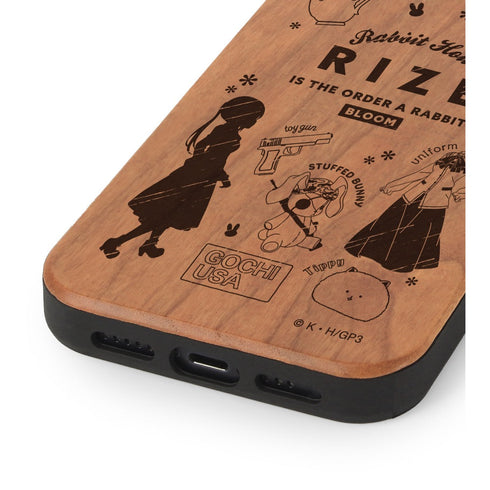 『ご注文はうさぎですか? BLOOM』 リゼ Ani-Sketch ウッドiPhoneケース【202406再販】